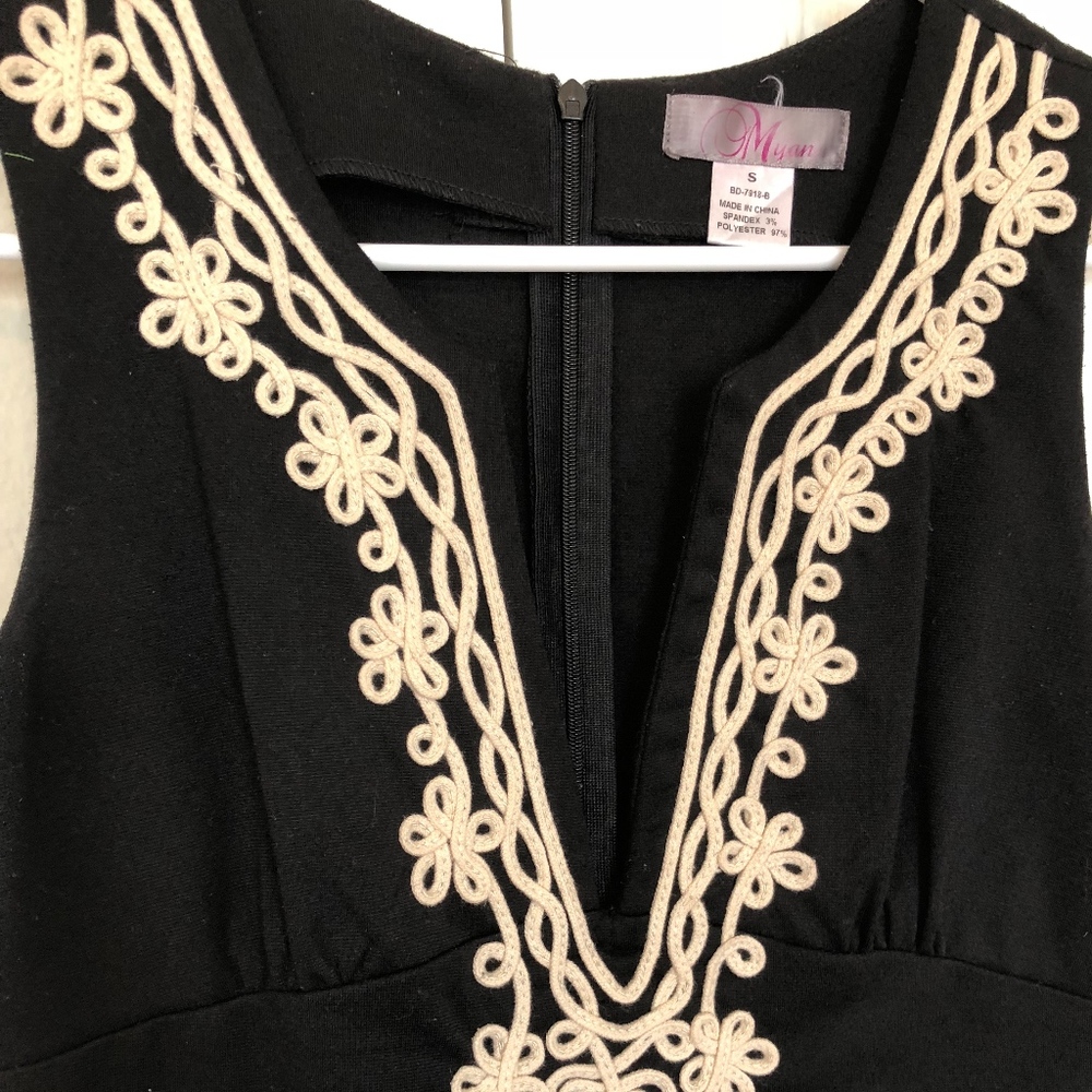 LBD with Beige Embroidery